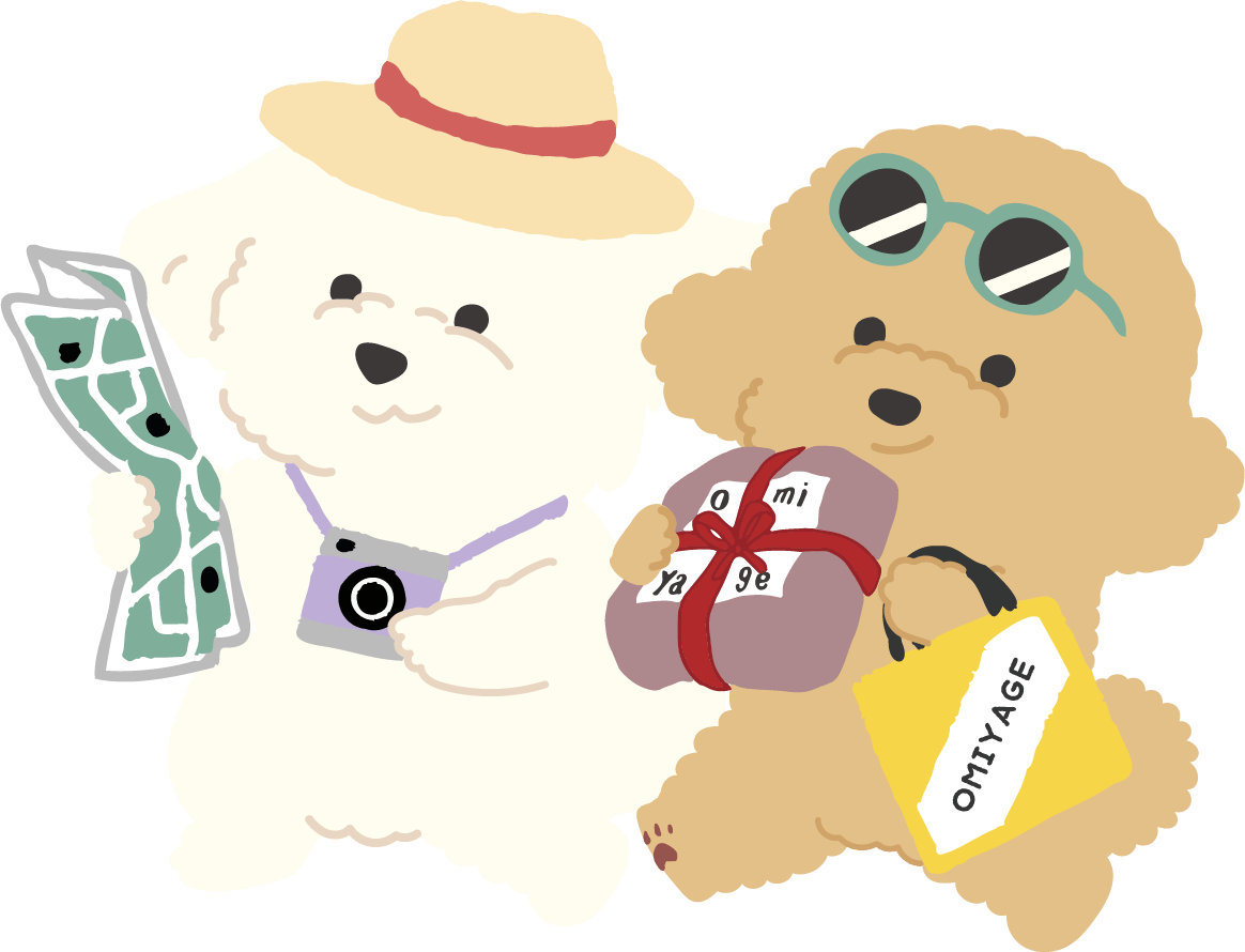 ｢ぽぽ｣と｢ウニ｣のイラスト